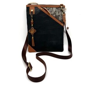 Vaan & Co. Leather Patchwork Crossbody Bag